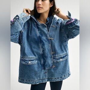 We the Free Denim Barn Jacket. Sz S.